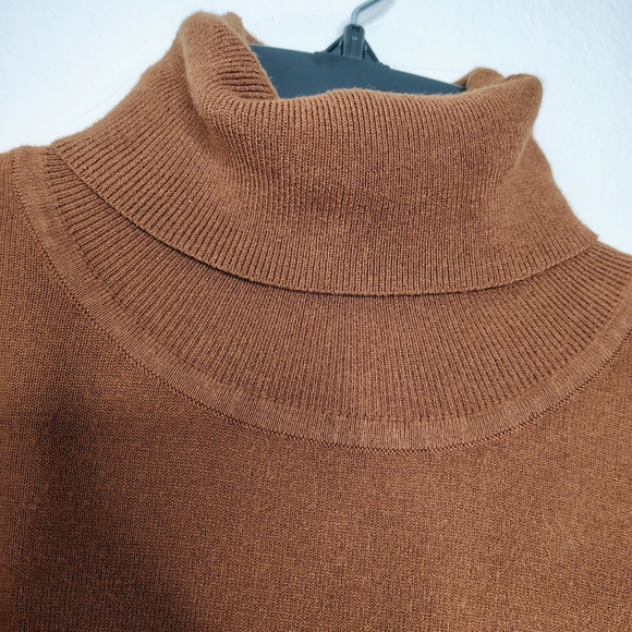 Perry Ellis Men's Ginger Turtleneck Sweater Sz L Viscose Autumn 🍁🍂 - Picture 13 of 15